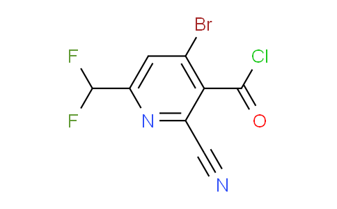 AM127223 | 1807001-06-4 | 4-Bromo-2-cyano-6-(difluoromethyl)pyridine-3-carbonyl chloride