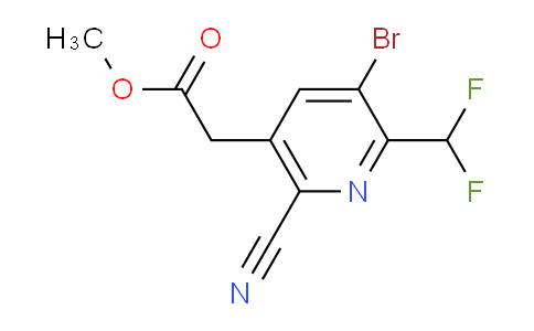 AM127244 | 1806056-40-5 | Methyl 3-bromo-6-cyano-2-(difluoromethyl)pyridine-5-acetate