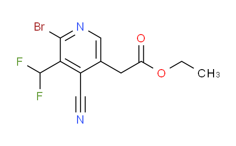 AM127248 | 1804633-49-5 | Ethyl 2-bromo-4-cyano-3-(difluoromethyl)pyridine-5-acetate