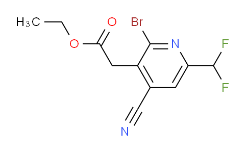 AM127250 | 1805343-79-6 | Ethyl 2-bromo-4-cyano-6-(difluoromethyl)pyridine-3-acetate