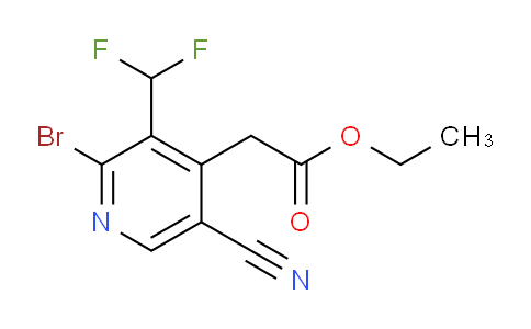 AM127251 | 1804844-14-1 | Ethyl 2-bromo-5-cyano-3-(difluoromethyl)pyridine-4-acetate