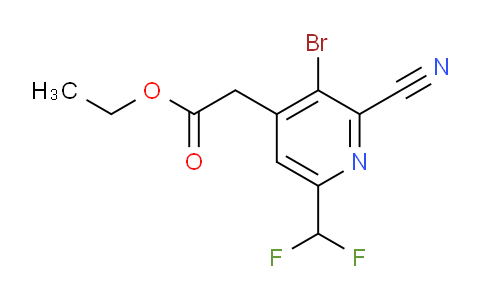 AM127259 | 1806056-69-8 | Ethyl 3-bromo-2-cyano-6-(difluoromethyl)pyridine-4-acetate