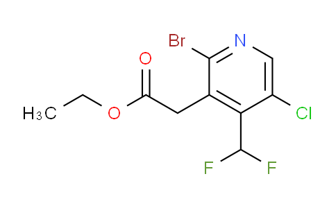 Ethyl 2-bromo-5-chloro-4-(difluoromethyl)pyridine-3-acetate