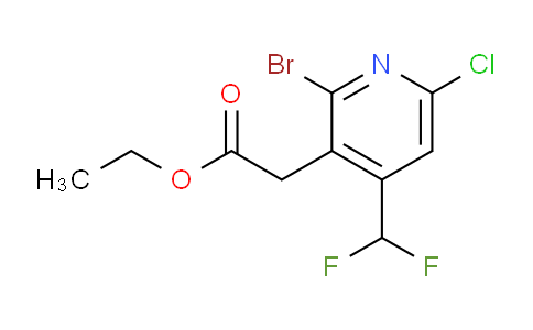 AM127265 | 1804657-41-7 | Ethyl 2-bromo-6-chloro-4-(difluoromethyl)pyridine-3-acetate