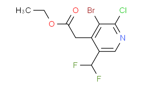 AM127268 | 1807001-39-3 | Ethyl 3-bromo-2-chloro-5-(difluoromethyl)pyridine-4-acetate