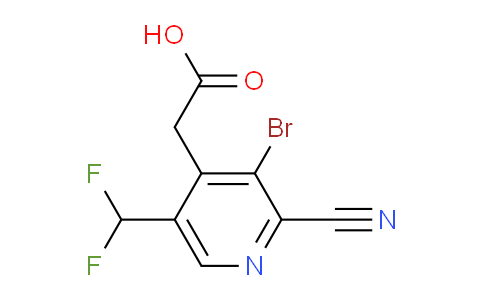 AM127277 | 1805388-39-9 | 3-Bromo-2-cyano-5-(difluoromethyl)pyridine-4-acetic acid