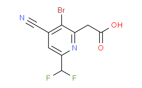 AM127281 | 1806999-81-4 | 3-Bromo-4-cyano-6-(difluoromethyl)pyridine-2-acetic acid