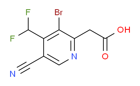 AM127283 | 1806917-65-6 | 3-Bromo-5-cyano-4-(difluoromethyl)pyridine-2-acetic acid
