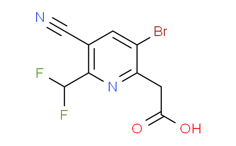AM127284 | 1805343-58-1 | 3-Bromo-5-cyano-6-(difluoromethyl)pyridine-2-acetic acid