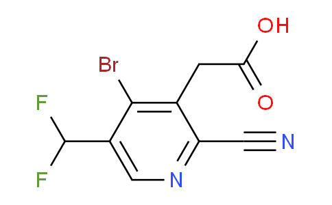 4-Bromo-2-cyano-5-(difluoromethyl)pyridine-3-acetic acid
