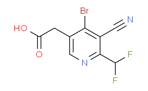 4-Bromo-3-cyano-2-(difluoromethyl)pyridine-5-acetic acid