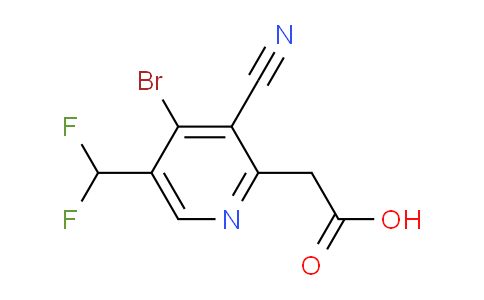 4-Bromo-3-cyano-5-(difluoromethyl)pyridine-2-acetic acid