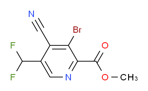 AM127295 | 1804843-20-6 | Methyl 3-bromo-4-cyano-5-(difluoromethyl)pyridine-2-carboxylate