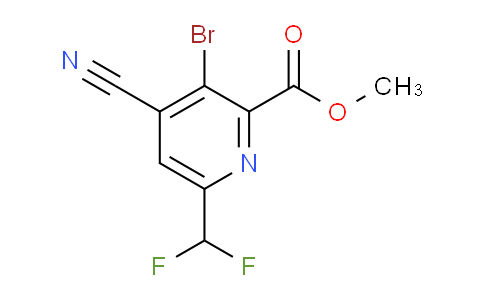 AM127296 | 1805343-00-3 | Methyl 3-bromo-4-cyano-6-(difluoromethyl)pyridine-2-carboxylate