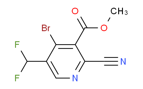 AM127300 | 1805343-19-4 | Methyl 4-bromo-2-cyano-5-(difluoromethyl)pyridine-3-carboxylate