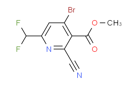 AM127301 | 1806830-16-9 | Methyl 4-bromo-2-cyano-6-(difluoromethyl)pyridine-3-carboxylate