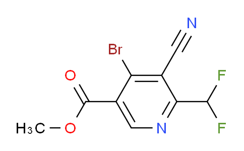Methyl 4-bromo-3-cyano-2-(difluoromethyl)pyridine-5-carboxylate