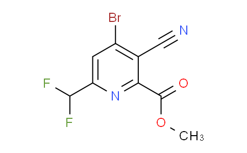 Methyl 4-bromo-3-cyano-6-(difluoromethyl)pyridine-2-carboxylate