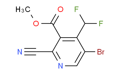 Methyl 5-bromo-2-cyano-4-(difluoromethyl)pyridine-3-carboxylate