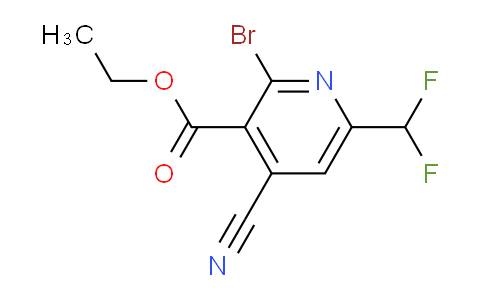 AM127313 | 1806830-49-8 | Ethyl 2-bromo-4-cyano-6-(difluoromethyl)pyridine-3-carboxylate