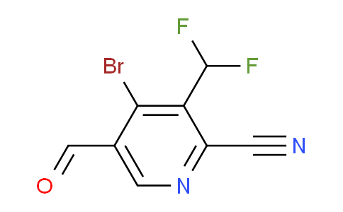 AM127314 | 1806998-95-7 | 4-Bromo-2-cyano-3-(difluoromethyl)pyridine-5-carboxaldehyde