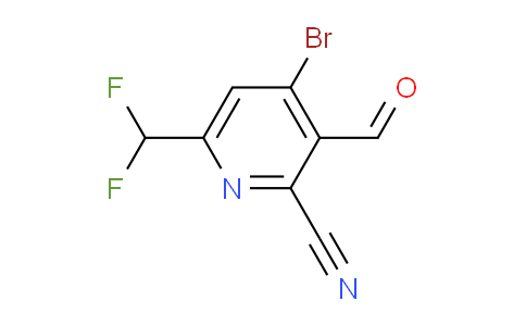 4-Bromo-2-cyano-6-(difluoromethyl)pyridine-3-carboxaldehyde