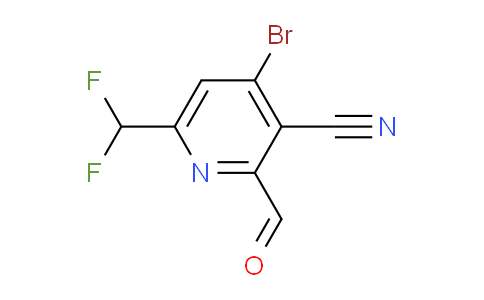 4-Bromo-3-cyano-6-(difluoromethyl)pyridine-2-carboxaldehyde