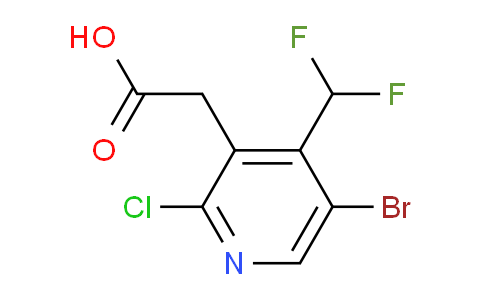 AM127341 | 1805397-50-5 | 5-Bromo-2-chloro-4-(difluoromethyl)pyridine-3-acetic acid