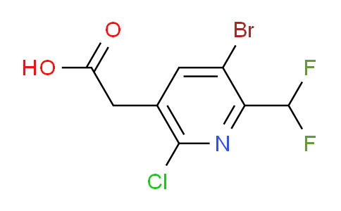 AM127342 | 1805341-36-9 | 3-Bromo-6-chloro-2-(difluoromethyl)pyridine-5-acetic acid