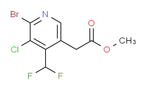 AM127343 | 1805035-79-3 | Methyl 2-bromo-3-chloro-4-(difluoromethyl)pyridine-5-acetate