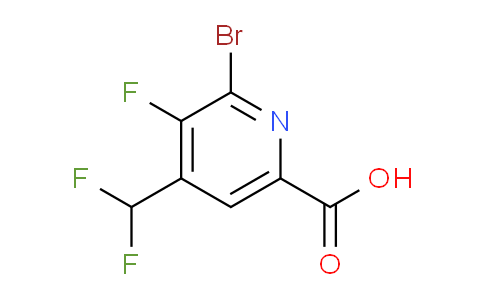 AM127352 | 1805343-91-2 | 2-Bromo-4-(difluoromethyl)-3-fluoropyridine-6-carboxylic acid