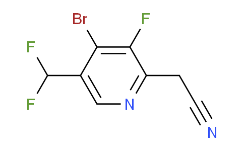 4-Bromo-5-(difluoromethyl)-3-fluoropyridine-2-acetonitrile