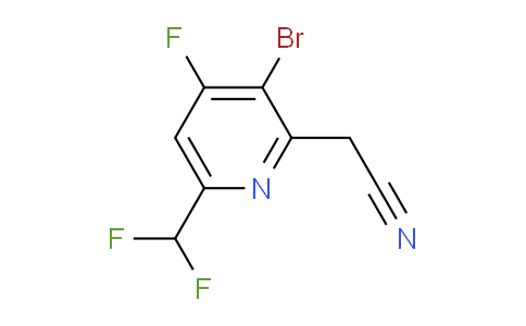 3-Bromo-6-(difluoromethyl)-4-fluoropyridine-2-acetonitrile