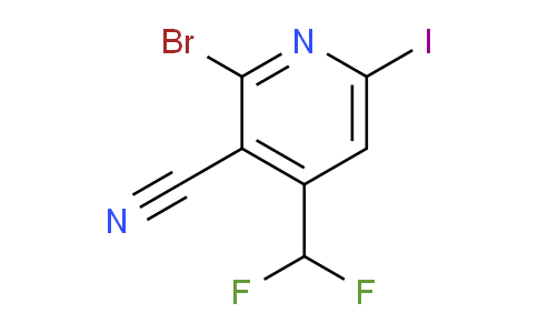 AM127367 | 1806043-23-1 | 2-Bromo-3-cyano-4-(difluoromethyl)-6-iodopyridine