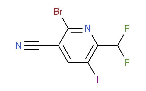 AM127374 | 1805010-31-4 | 2-Bromo-3-cyano-6-(difluoromethyl)-5-iodopyridine