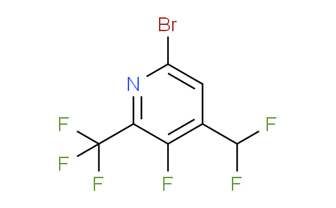 AM127378 | 1805342-45-3 | 6-Bromo-4-(difluoromethyl)-3-fluoro-2-(trifluoromethyl)pyridine