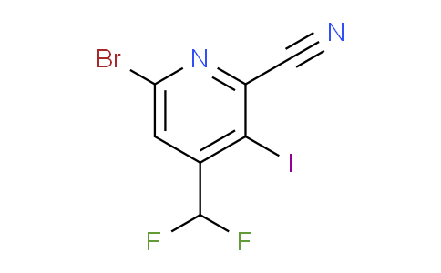 AM127386 | 1806841-51-9 | 6-Bromo-2-cyano-4-(difluoromethyl)-3-iodopyridine