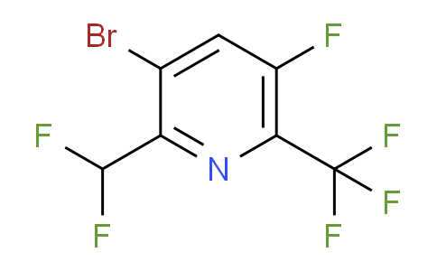 AM127387 | 1806830-20-5 | 3-Bromo-2-(difluoromethyl)-5-fluoro-6-(trifluoromethyl)pyridine