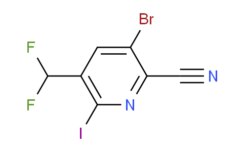 AM127389 | 1805343-63-8 | 3-Bromo-2-cyano-5-(difluoromethyl)-6-iodopyridine