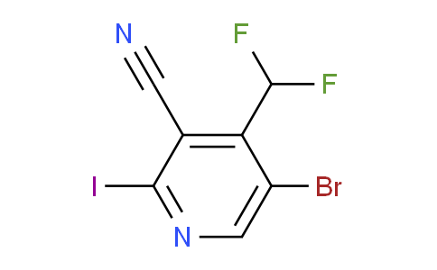 AM127391 | 1805438-41-8 | 5-Bromo-3-cyano-4-(difluoromethyl)-2-iodopyridine