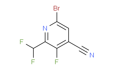 6-Bromo-4-cyano-2-(difluoromethyl)-3-fluoropyridine