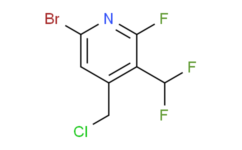 6-Bromo-4-(chloromethyl)-3-(difluoromethyl)-2-fluoropyridine