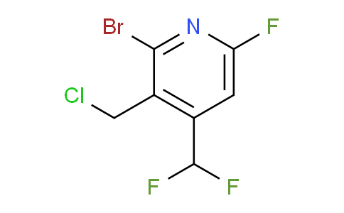 2-Bromo-3-(chloromethyl)-4-(difluoromethyl)-6-fluoropyridine