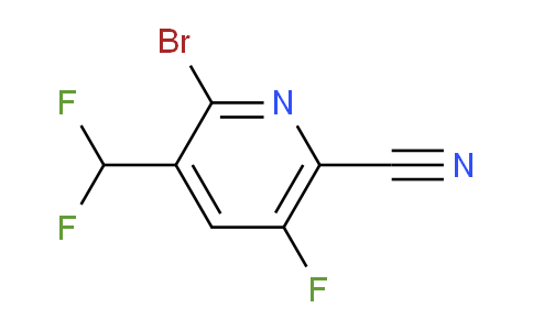 2-Bromo-6-cyano-3-(difluoromethyl)-5-fluoropyridine