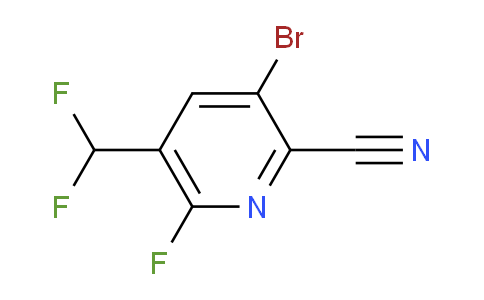 AM127422 | 1805238-36-1 | 3-Bromo-2-cyano-5-(difluoromethyl)-6-fluoropyridine