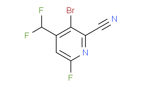 AM127423 | 1805366-71-5 | 3-Bromo-2-cyano-4-(difluoromethyl)-6-fluoropyridine