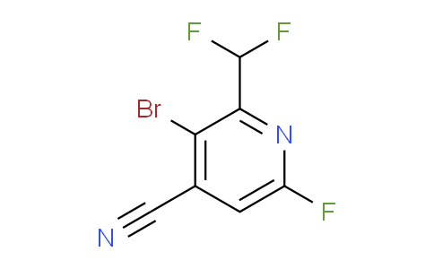 AM127425 | 1805238-37-2 | 3-Bromo-4-cyano-2-(difluoromethyl)-6-fluoropyridine