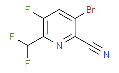 AM127426 | 1806041-90-6 | 3-Bromo-2-cyano-6-(difluoromethyl)-5-fluoropyridine