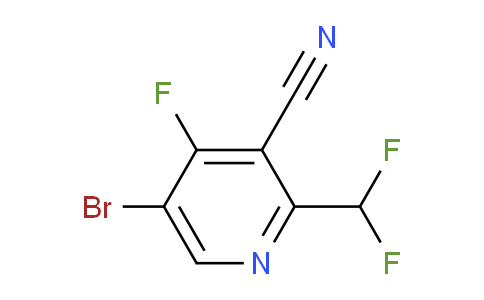 5-Bromo-3-cyano-2-(difluoromethyl)-4-fluoropyridine