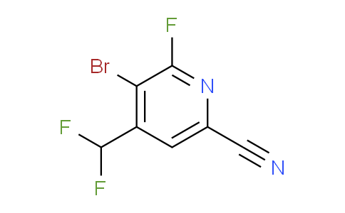 AM127434 | 1805229-19-9 | 3-Bromo-6-cyano-4-(difluoromethyl)-2-fluoropyridine